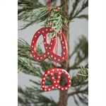 Kringle med prikker lille og stor på juletræ fra Ib Laursen - Tinashjem